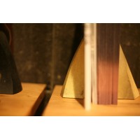 NEW FUTAGAMI Brand Handmade Brass Book End Made in Japan Free Shipping   273247007494